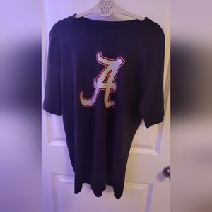 Black Champion Athletic T-Shirt with Large 'A' Logo Size M